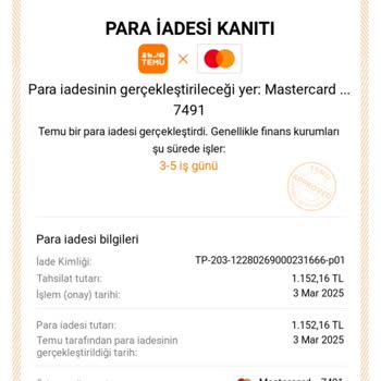 Yanlış Siparişin İadesi Hala Hesabıma Geçmedi