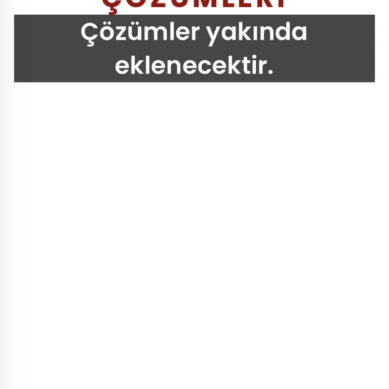 Kronometre Yayınları Soru Çözümleri Erişim Sorunu