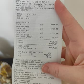 Koton Mağazasında Karton Poşet Ücreti Şoku