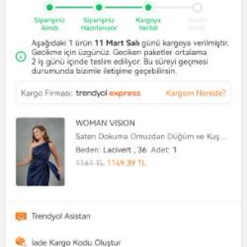 Trendyol'dan Aldığım Elbise Kayboldu