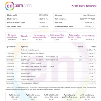 Kredi Kartımdan Bilgim Dışında Yapılan Çekim