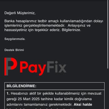 Payfix'te Para Çekme Sorunu Ve İade Talebi