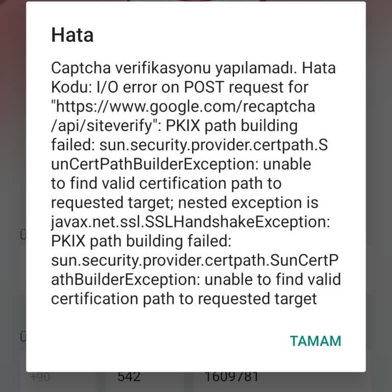 E-Görüş Uygulamasında Captcha Hatası