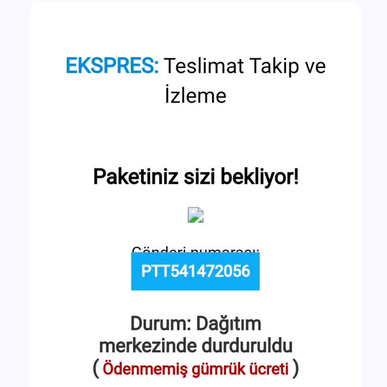 PTT Kargo Adına Gelen Sahte E-postalarla Mağduriyet Uyarısı