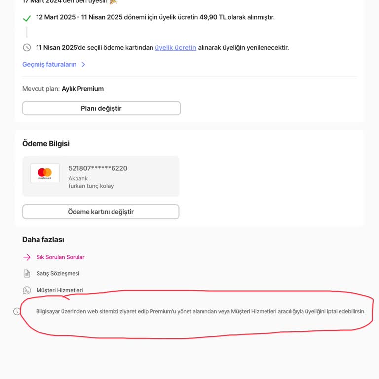 Hepsiburada'da İptal Edilemeyen Premium Üyelik Sorunu