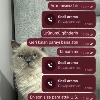 Sipariş Verdim, Ürün Yok, Engellendim