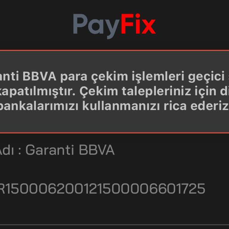 Payfix Para Çekim Sorunu: Acil Çözüm Bekliyorum