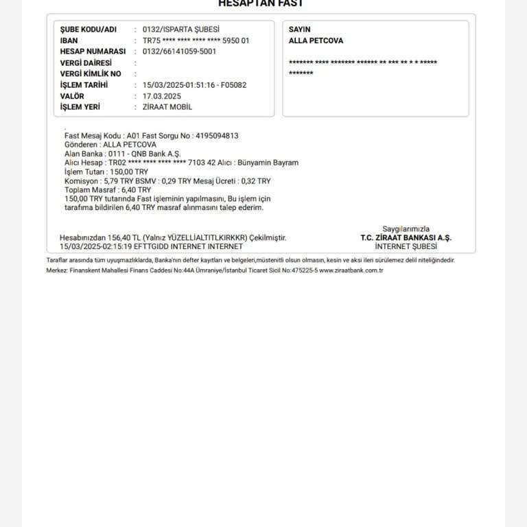 Yanlış Bilgiler Nedeniyle Hesap Kapatma Talebi