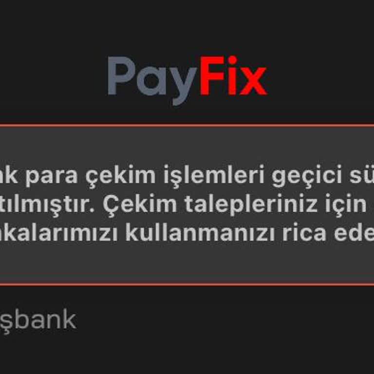 Para Çekme İşleminde Sürekli Aksaklıklar