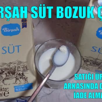 A101'den Aldığım Sütler Bozuk Çıktı, İade Kabul Edilmedi