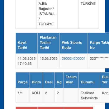 Kargo Teslimatında Sürekli Yaşanan Gecikmeler Ve Bilgi Eksikliği