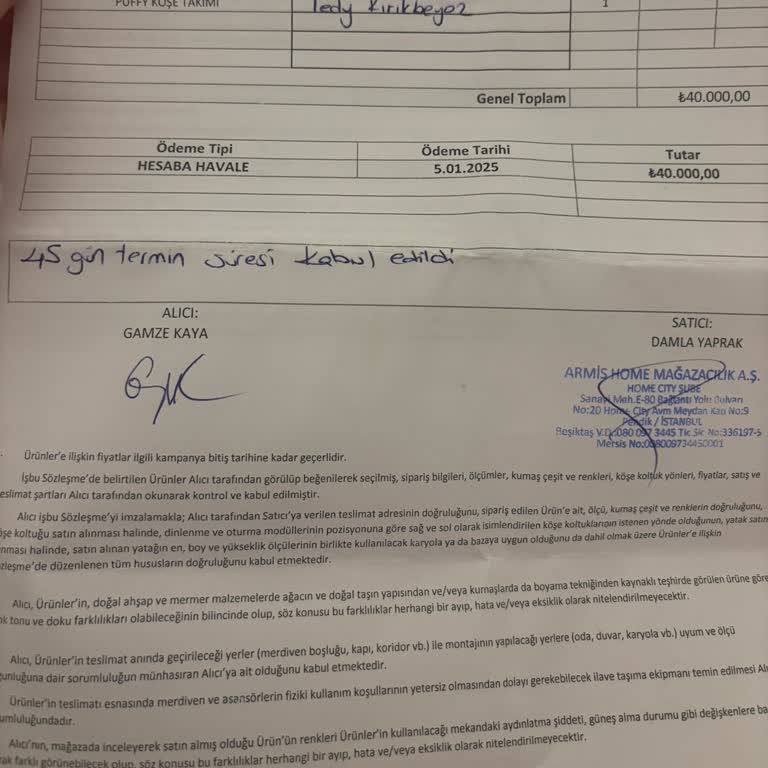 Armis Mağazasından Koltuk Alışverişi Kabusa Döndü