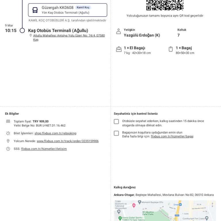 Kamil Koç'un Habersiz Sefer İptali Ve Ücret İadesi Sorunu