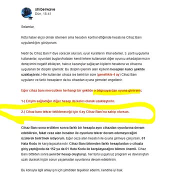 Haksız Cihaz Banı Ve Para İadesi Talebi