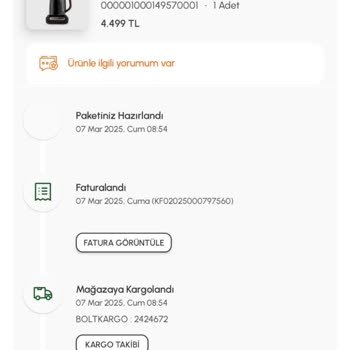 Yanlış Bilgilendirme Ve İptal Edilen Siparişin Teslimatı