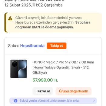 Ödeme Süresi Aşıldı: Honor Matic 7 Pro Sorunu