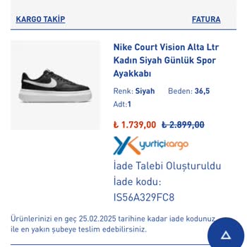 Intersport İade Ücreti Sorunu: 1 Aydır Çözüm Bekliyorum