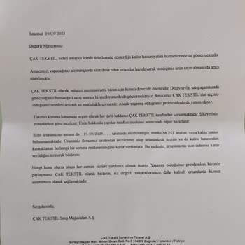 LTB Montunda Erken Renk Solması Ve Dikiş Problemleri