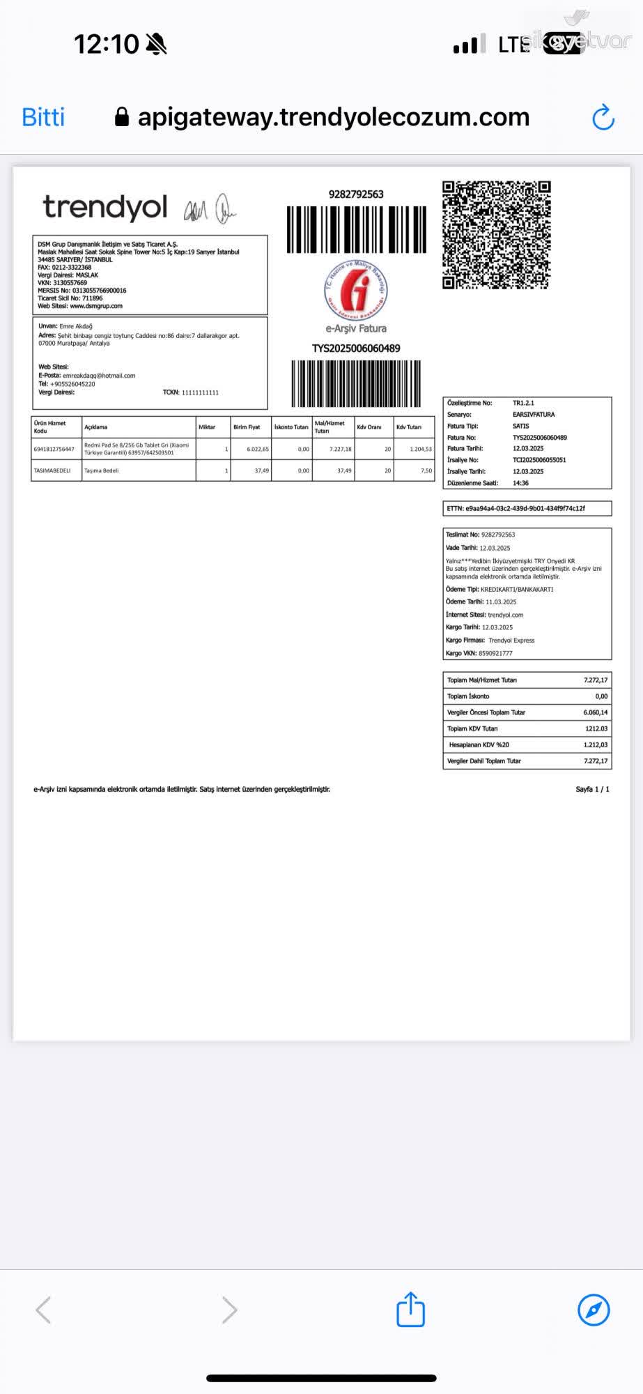 0021794 YABANC AH SLARA KESILEN FATURALAR visual data 6