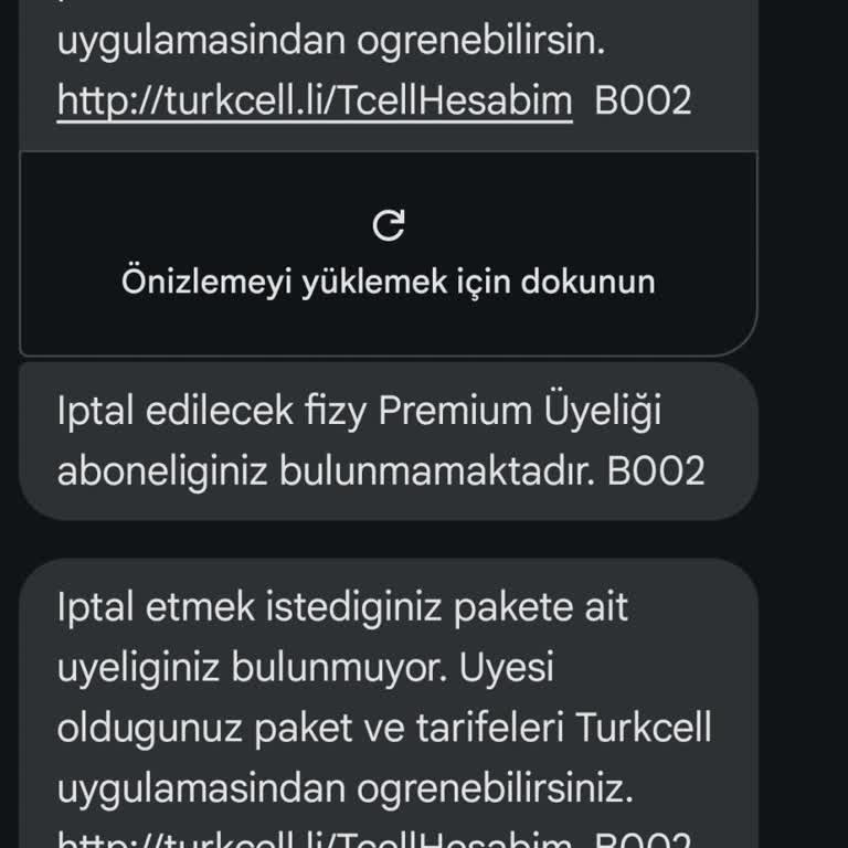 Yanlış Yönlendirme İle İptal Edilemeyen Hediye Fizy Paketi