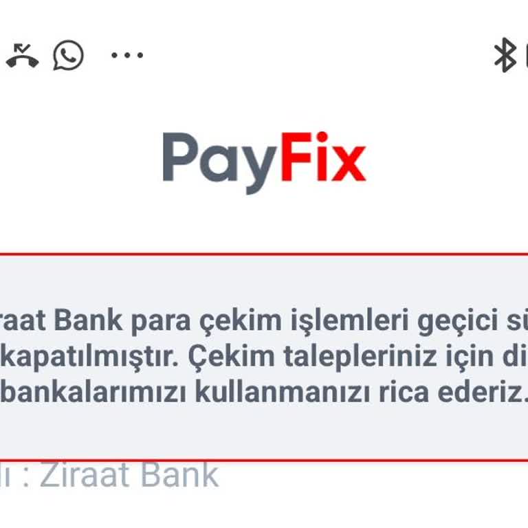 Payfix Hesabımdan Çekim Yapamama Ve Müşteri Hizmetleri Sorunu
