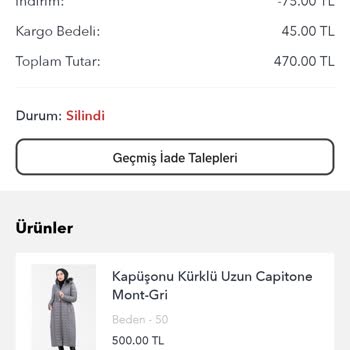 Modanisa'da Tedarik Edilemeyen Ürün Mağduriyeti