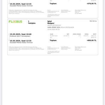 Beschwerde über nicht erstatteten Ticketpreis bei Kamil Koç