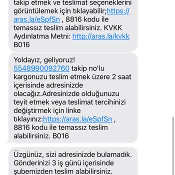 Aras Kargo'nun Yanıltıcı Teslimat Ve İletişim Sorunları