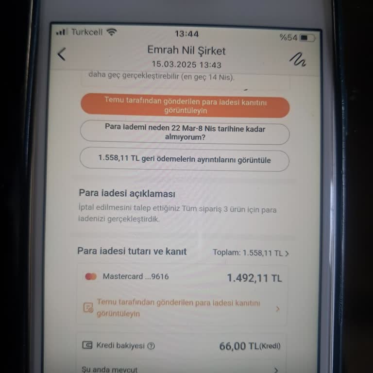 Temuda İade Sorunu: Müşteri Hizmetleri Ulaşılamıyor
