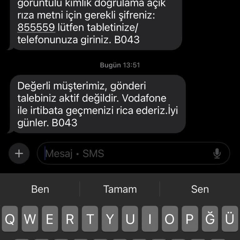 Teslim Edilmeyen Sim Kart Ve İletişim Sorunu