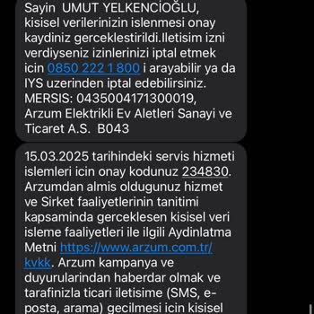 Arzum Çaycı Ve Sorunlu Teknik Servis Deneyimi