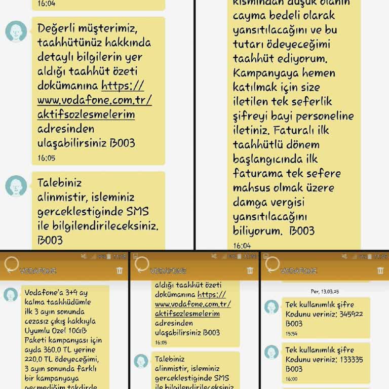 Vodafone'da Faturalıya Geçiş Sorunu Ve İletişim Kesintisi