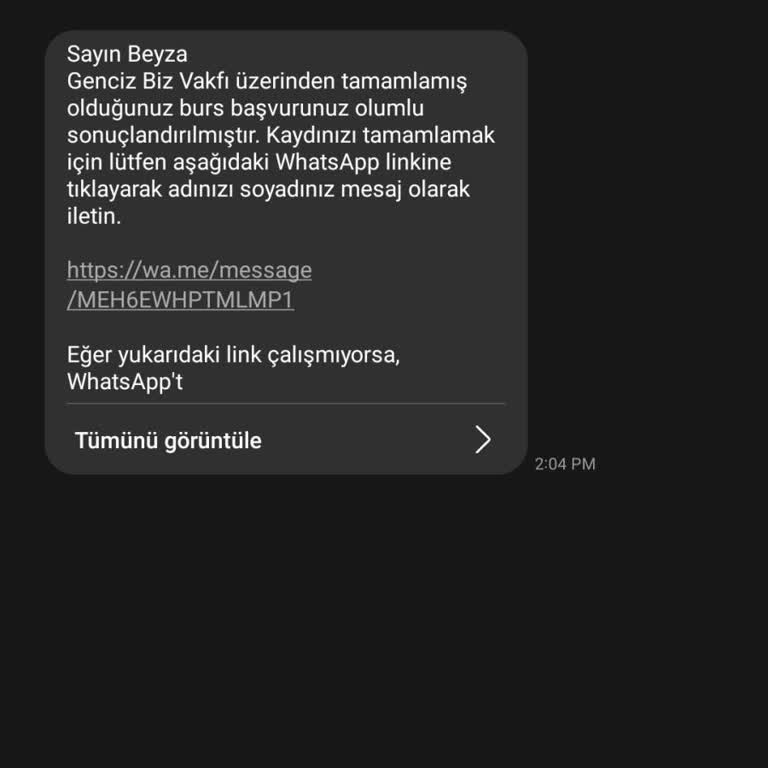 Burs Başvurusu Sonrası Kişisel Bilgilerin Güvenliği Konusunda Endişe