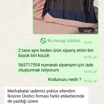 Yanlış Marka Ürün Ve İade Sorunu