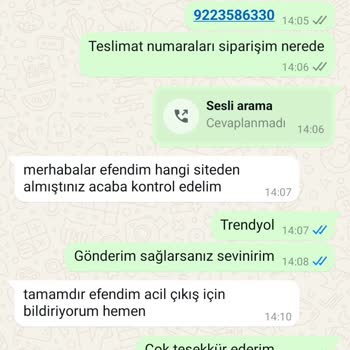 Sipariş Teslimatında Yaşanan Sorunlar