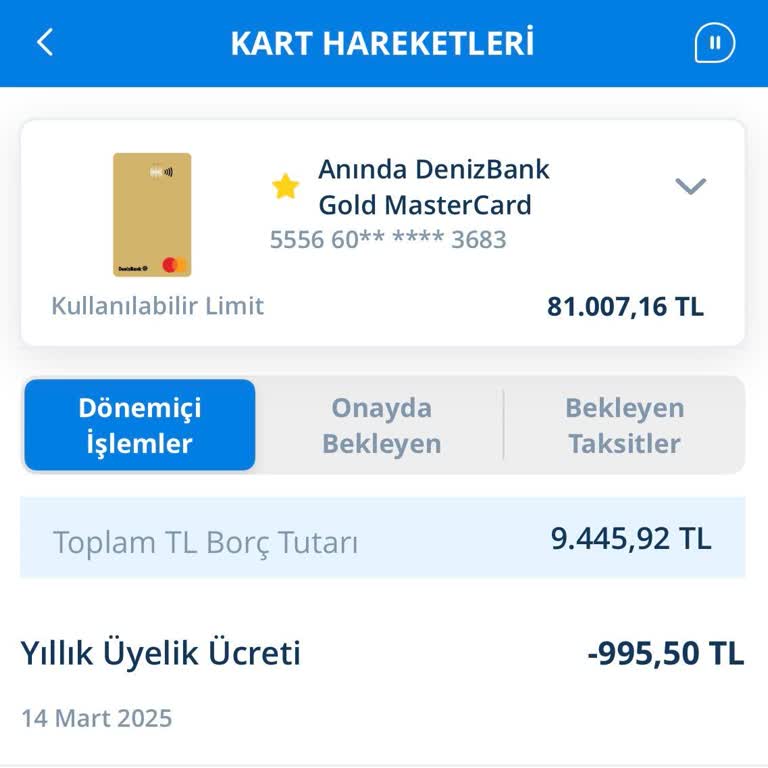 Haksız Alınan Kredi Kartı Aidat Ücreti İadesi Talebi