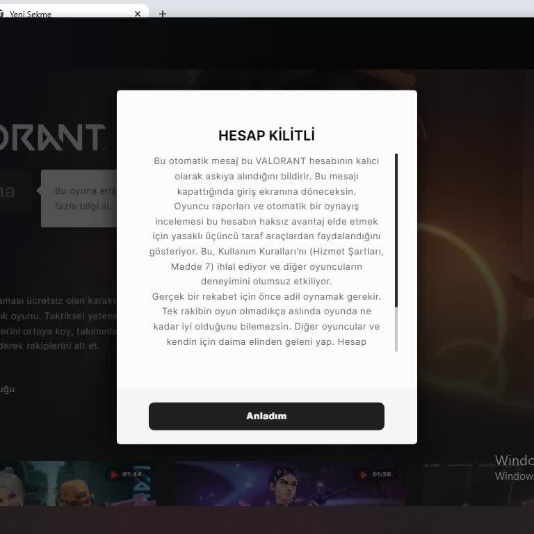 Sürekli Ban Yiyen Hesaplar Ve İlgisiz Destek
