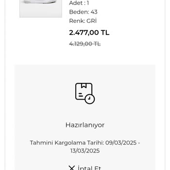 SuperStep Siparişimde Gecikme Ve Tedarik Sorunu