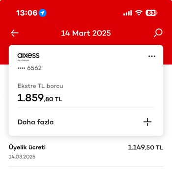 Akbank'tan Haksız Yıllık Üyelik Ücreti İadesi Talebi