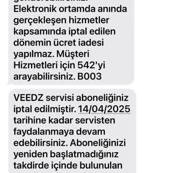 Veedz Üyeliği İstem Dışı Onaylandı: 229 TL'lik Şok Fatura