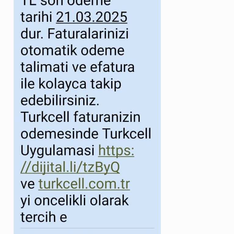 Yanlış Numaraya Gönderilen Fatura Bildirimleri