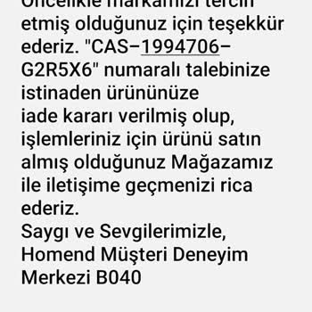 A101 Mağazasından Alınan Şarjlı Süpürgenin İade Sürecinde Yaşanan Sorunlar