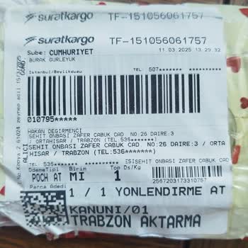 Sürat Kargo Trabzon Şubelerinde Teslimat Sorunu