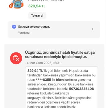 Yanıltıcı İndirim Ve İptal Edilen Sipariş