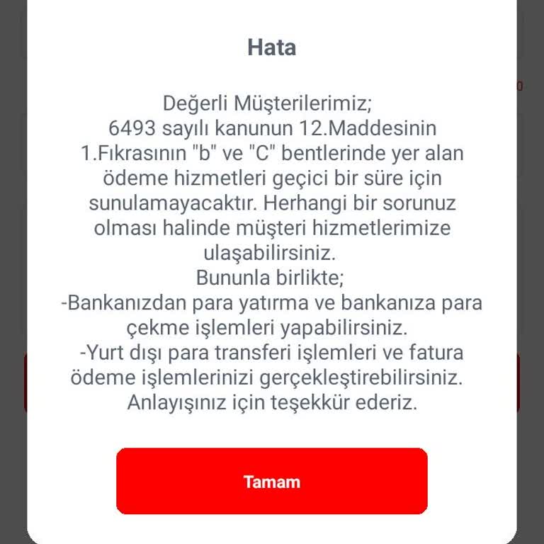 Payfix Hesabından Para Gönderememe Sorunu