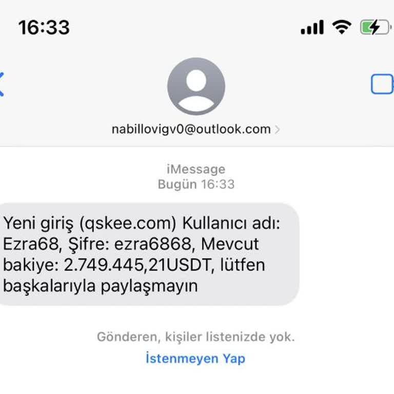 Yetkisiz Mesaj Ve Bilgi Paylaşımı Hakkında Şikayet