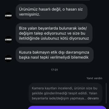 Hasarlı Ürün Ve Kötü Müşteri Hizmetleri Deneyimi