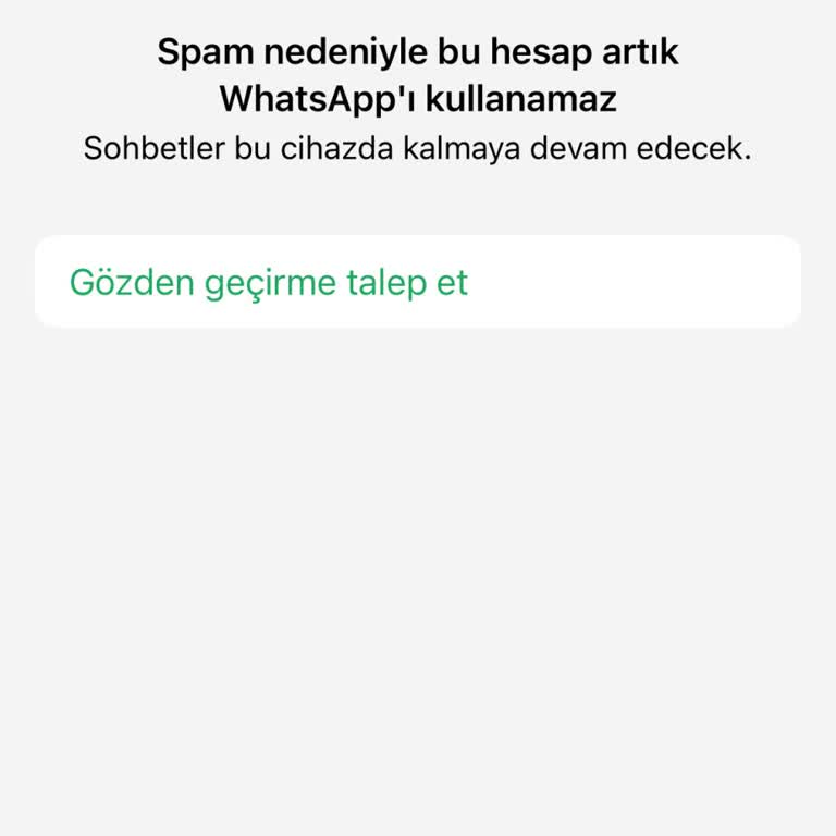 Haksız WhatsApp Engeli: Hesabım Aniden Kapatıldı