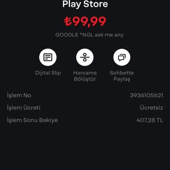 Bilinmeyen Mesajlar İçin Yanlışlıkla Ödenen 99,99 TL
