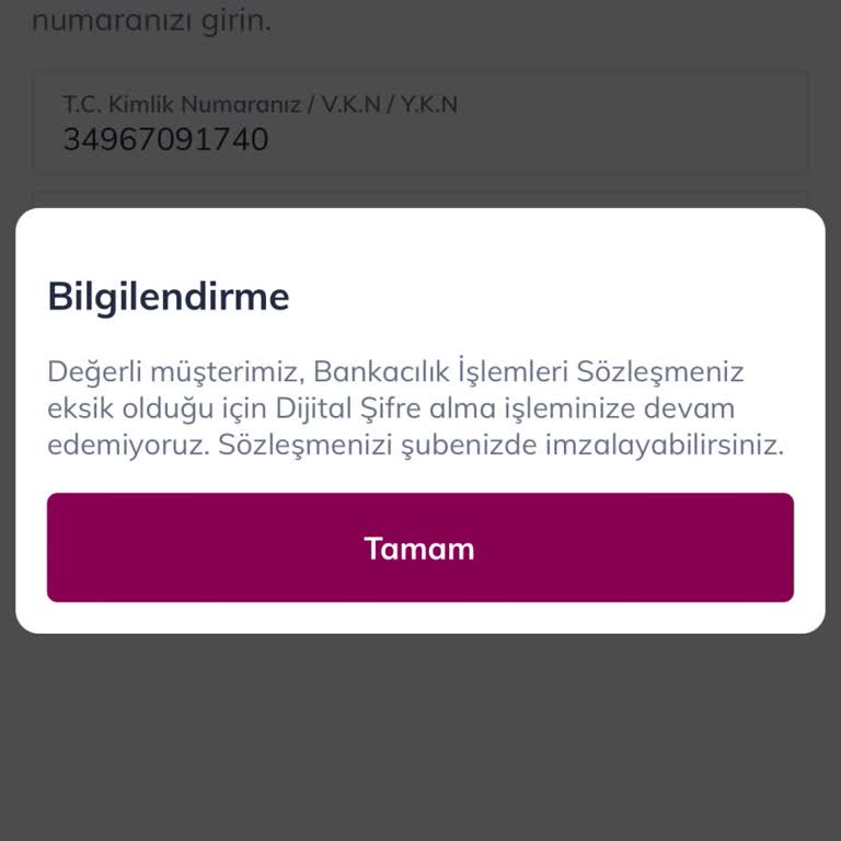 Dijital Şifre Sorunu Ve Ulaşılamayan Müşteri Hizmetleri